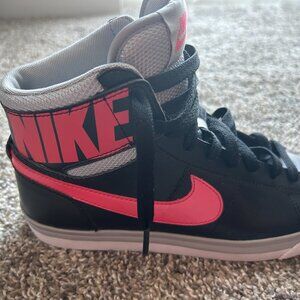 Nike Womens Match Supreme Hi LTR (Black and Pink) US 6